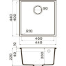 Мойка OMOIKIRI BOSEN 44-U-CH Tetogranit/шампань 4997009