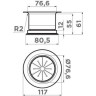 Сменная горловина для измельчителя OMOIKIRI NAGARE NA-04-GM 4956725
