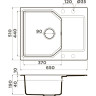 Мойка OMOIKIRI YONAKA 65-CA Artgranit/карамель 4993345