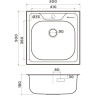 Комплект OMOIKIRI SARU 50-IN + Смеситель OMOIKIRI UMI-BN 7395.4239