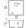 Мойка OMOIKIRI BOSEN 44-U-BL Tetogranit/черный 4993595