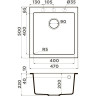 Мойка OMOIKIRI BOSEN 47-BL Tetogranit/черный 4993586