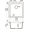 Мойка OMOIKIRI BOSEN 47-EV Tetogranit/эверест 4993592
