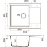 Мойка OMOIKIRI DAISEN 65T-SA Tetogranit/бежевый 4993520