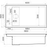 Мойка OMOIKIRI KINARU PRO 86-U/I-WH Artceramic/белый 4997026