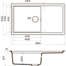 Мойка OMOIKIRI SINTESI 86-GR Artceramic/Leningrad grey 4997134