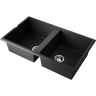 Мойка OMOIKIRI TEDORI 86-2-BL Tetogranit/черный 4993924