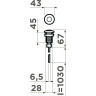 Пневматическая кнопка для измельчителя OMOIKIRI SW-01-G 4996043